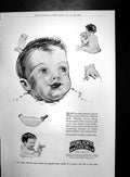 Old Print Horlicks Malted Milk Mellins Food Burberry Coats Fashions 1923 20th