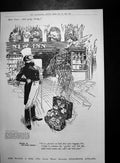 Antique Old Print John Walker Whisky Mappin Webb Spoons Fashions Fancies 1923