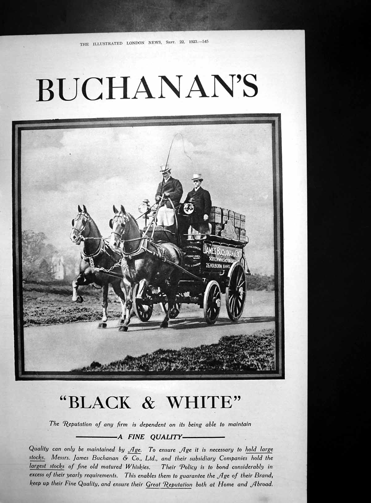 Antique Print Buchanans Black & White Tmc House Telephones Radio Notes 1923