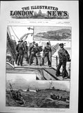 Antique Old Print Blockading Squadron Enemy Bantry Bay Sir Frank Souter 1888