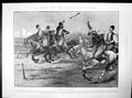 Antique Old Print Throwing Djerrid Completion Nile Dam Assiout Assouan 1902