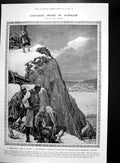 Old Antique Print Montenegrin Frontier Guard Cattaro German Emperor 1909 20th