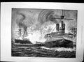 Old Antique Print Siver Casket John Lubbock Red Blue Fleets Holyhead 1893 19th