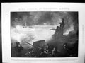 Antique Old Print Night Attack Portsmouth Launch Cedric Belfast Stamps 1902