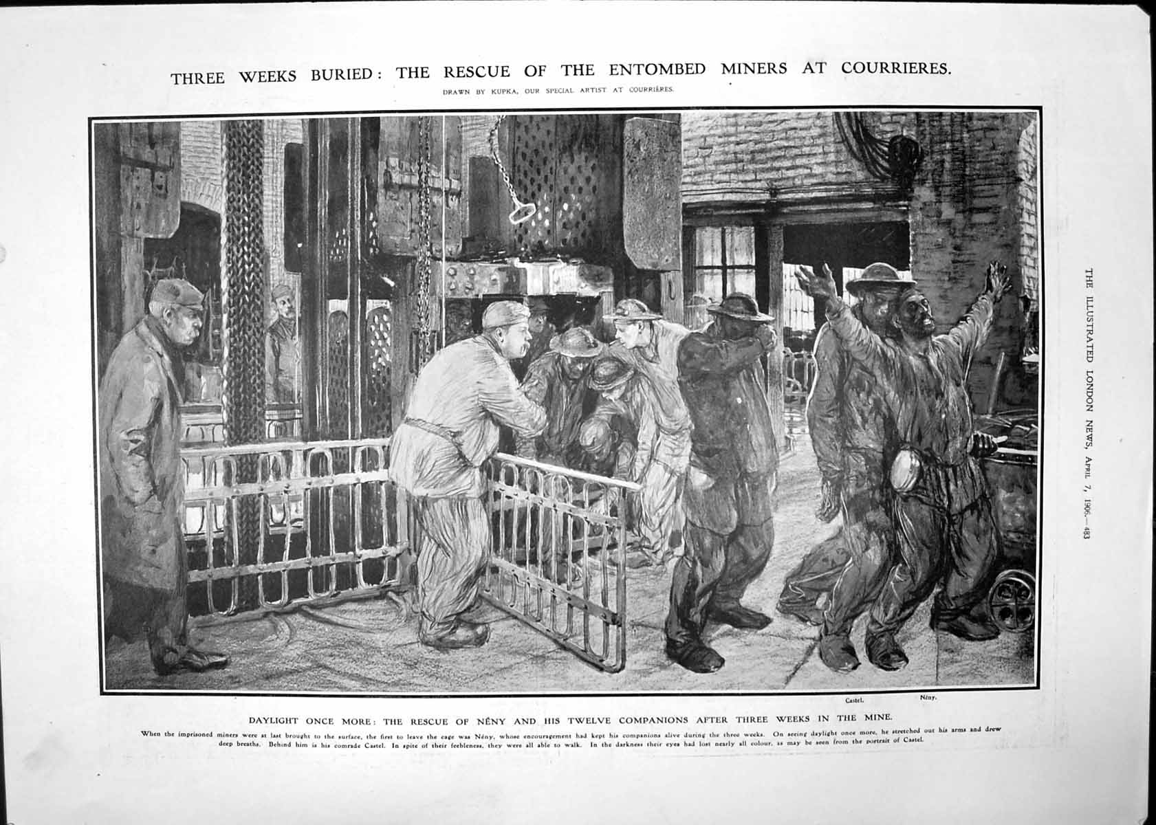 Antique Print Rescue Neny Minebattle Ship Katori George Newnes Banquet1906 20th
