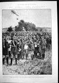 Antique Old Print German Army Emperor In Field British Army Lord Roberts 1902