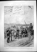 Antique Old Print German Army Manoeuvres Boer Generals Holland Delarey 1902