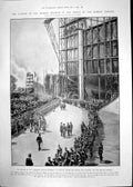 Antique Old Print Launch Kaiserin Auguste Victoria Stettin Eclipse Sun 1905
