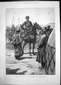 Antique Print E Burne-Jones Ara Advance Russian Civilisation Cossacks 1893 19th