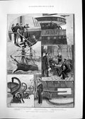 Antique Print Late Henry Courtney Selous Russian Cruiser Pamiat Azova 1890 19th