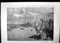 Old Antique Print Cossacks Charging Strikers Massacre St Petersburg 1905 20th