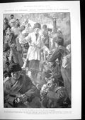 Antique Old Print Meals Guards Strike St Petersburg Landslip Loen Norway 1905