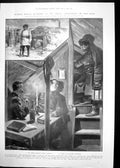 Original Old Antique Print Russian Dug Outs Siers Photos Sha-Ho Japan 1905 20th
