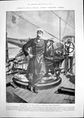 Old Antique Print Admiral Rozhdestvensky Russia Bread From Pompeii 1905 20th