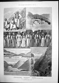 Antique Print Armenian Crisis Kurdish Mountains Prince Charles Denmark 1895