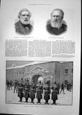 Antique Old Print Christhmas Citadel Quebec Vauxhall Park South Lambeth 1889