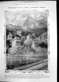 Antique Old Print Edeweiss Canadian Rockies Grand Trunk Railway Canada 1911