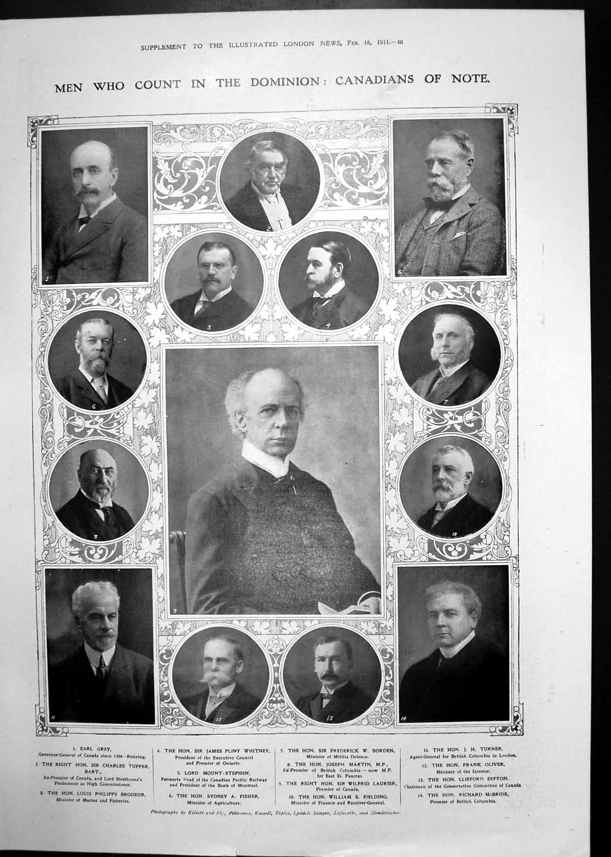 Old Antique Print Canadian Men Power House Quebec Parliament Toronto 1911 20th