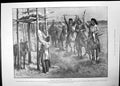 Antique Old Print Salute Dead Indian Chief Sir Alfred Milner Hms Leda 1899 19th