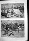 Old Antique Print Military Tournament Islington Common Winner Derby 1891 19th