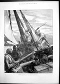 Antique Print Cargo Slaves Sadanni Pemba Island Late Archdeacon Palmer 1895