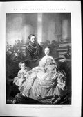 Old Antique Print Late Empress Frederick Wedding Schloss Friedrichsh1901 20th