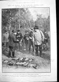 Antique Old Print President Loubet Prince Ferdinand Covert Henry V111 1905