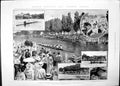 Antique Old Print Henley Regatta Cricket Match Oxford Cambridge Lords 1901 20th