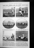 Antique Print Oxford Cambridge Soccer Match Funeral Sir Arthur Pearson1921 20th
