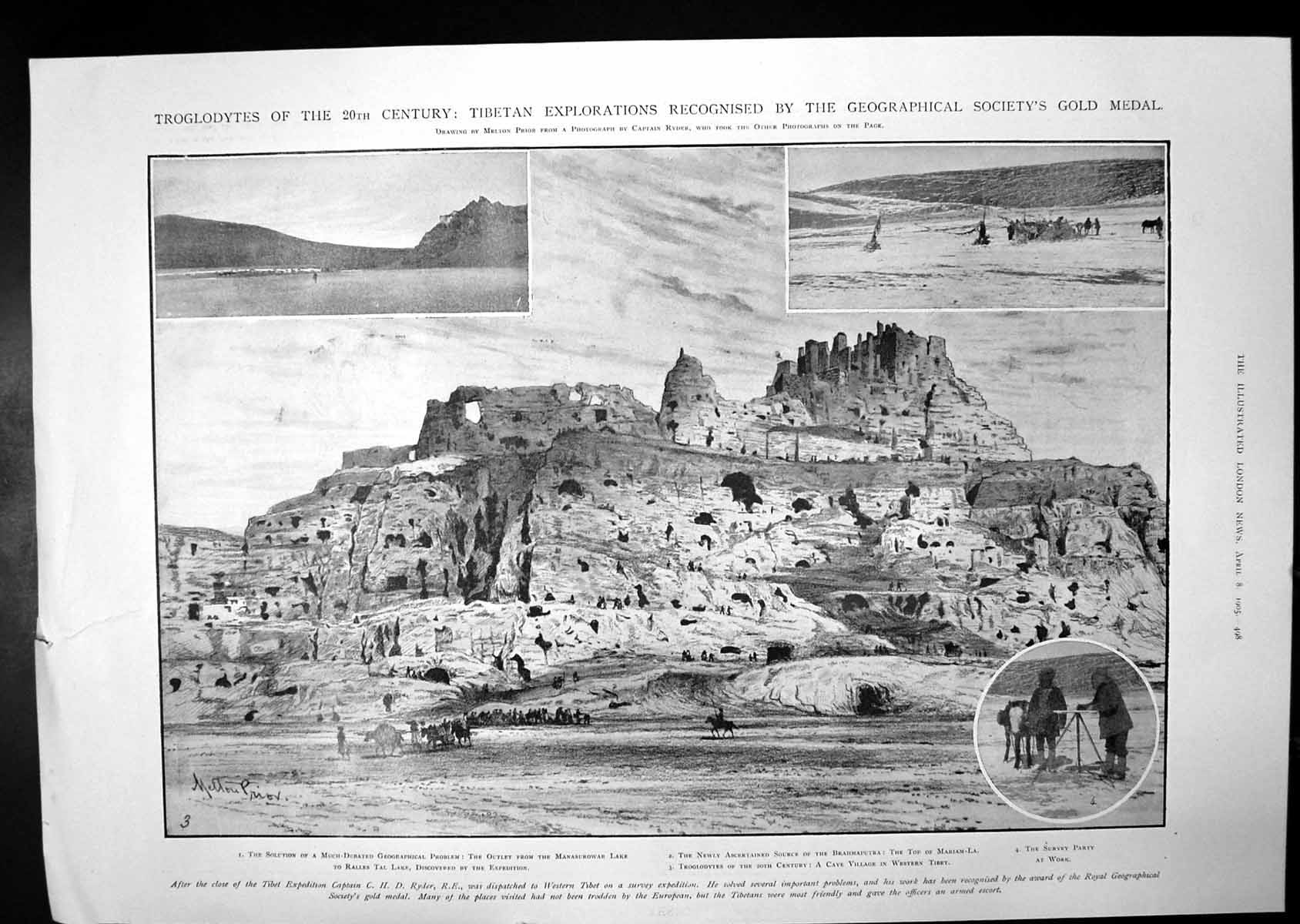Old Tibet Exploration Troglodyte Caves King Christian Ix Denmark 1905 20th