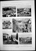 Old Print Prince Wales Jaipur Rajputana Accession Haakon Vii Norway 1905 20th