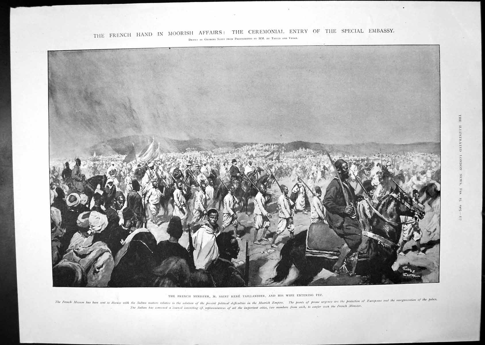 Old French Moorish Taillandier Fez Boyar'S Burial Beheading Polish 19 20th