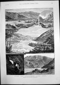 Old Print Danube Iron Gates Sketches Brandford Cup Horse Race Colon 1905 20th