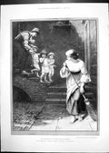 Antique Print The Servant Maid Constance Phillott Naval Gun Exhibition 1891