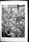 Antique Print Return C.I.V. Siers Hyde Park Corner Trafalgar Square Strand
