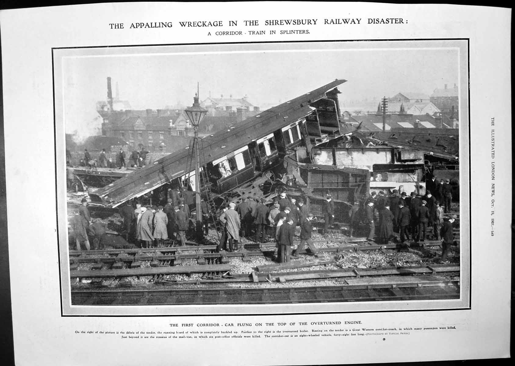Old Shrewsbury Railway Disaster Portraits Hungary Memorial Statue 190 20th