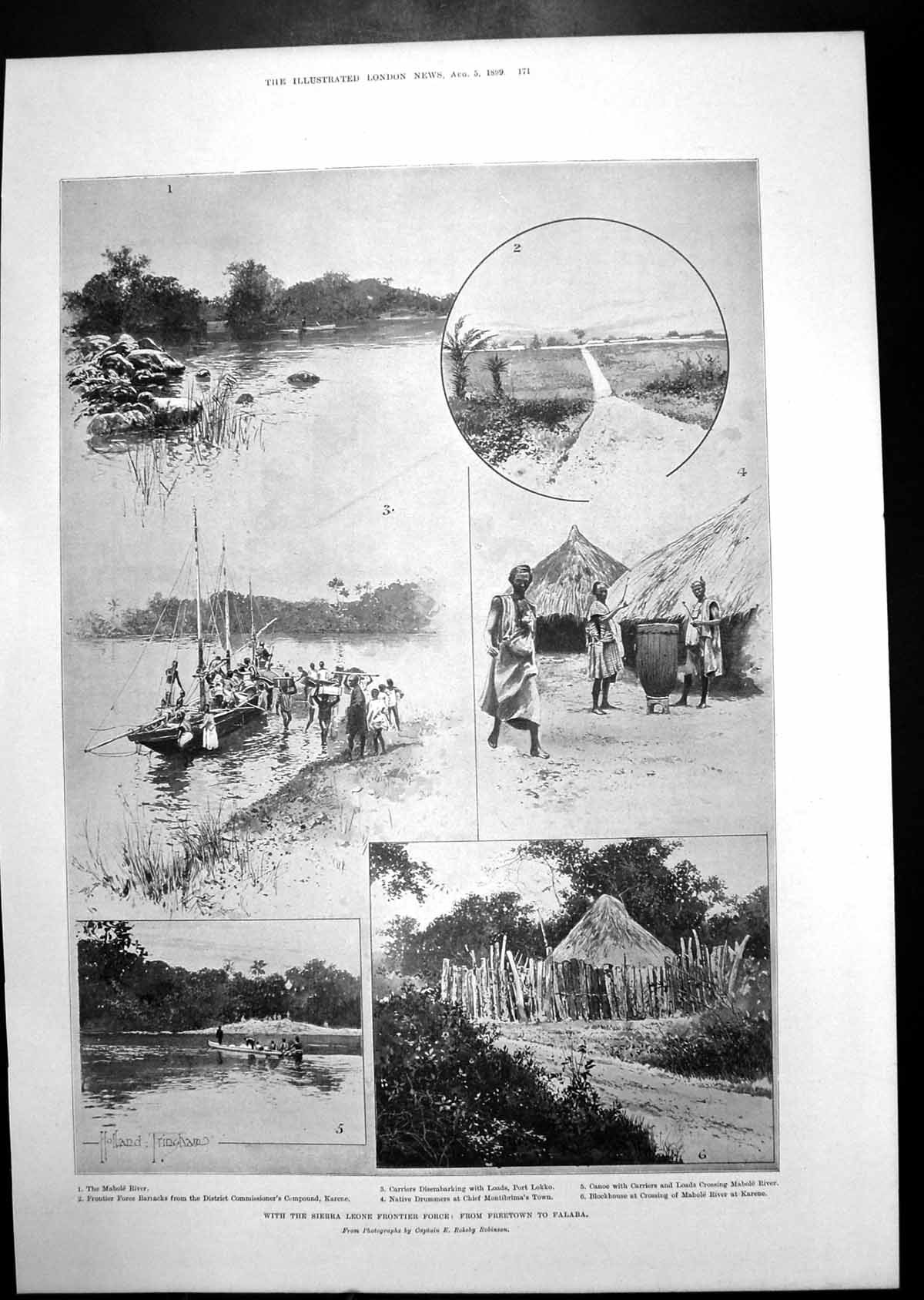 Old Sierra Leone Frontier Force Freetwon Falaba Laurea Clarence 1899 Victorian
