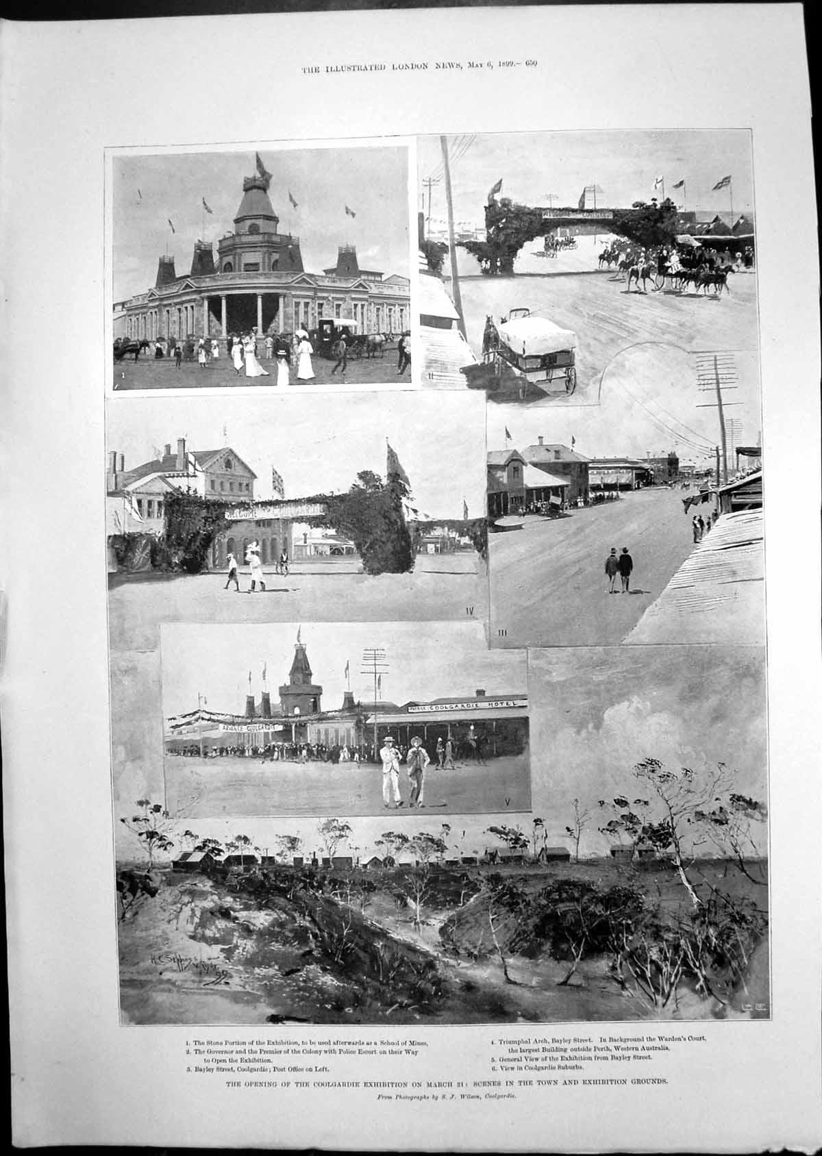 Old Opening Coolgardie Exhibition Australia Ladies Gentlemen Church