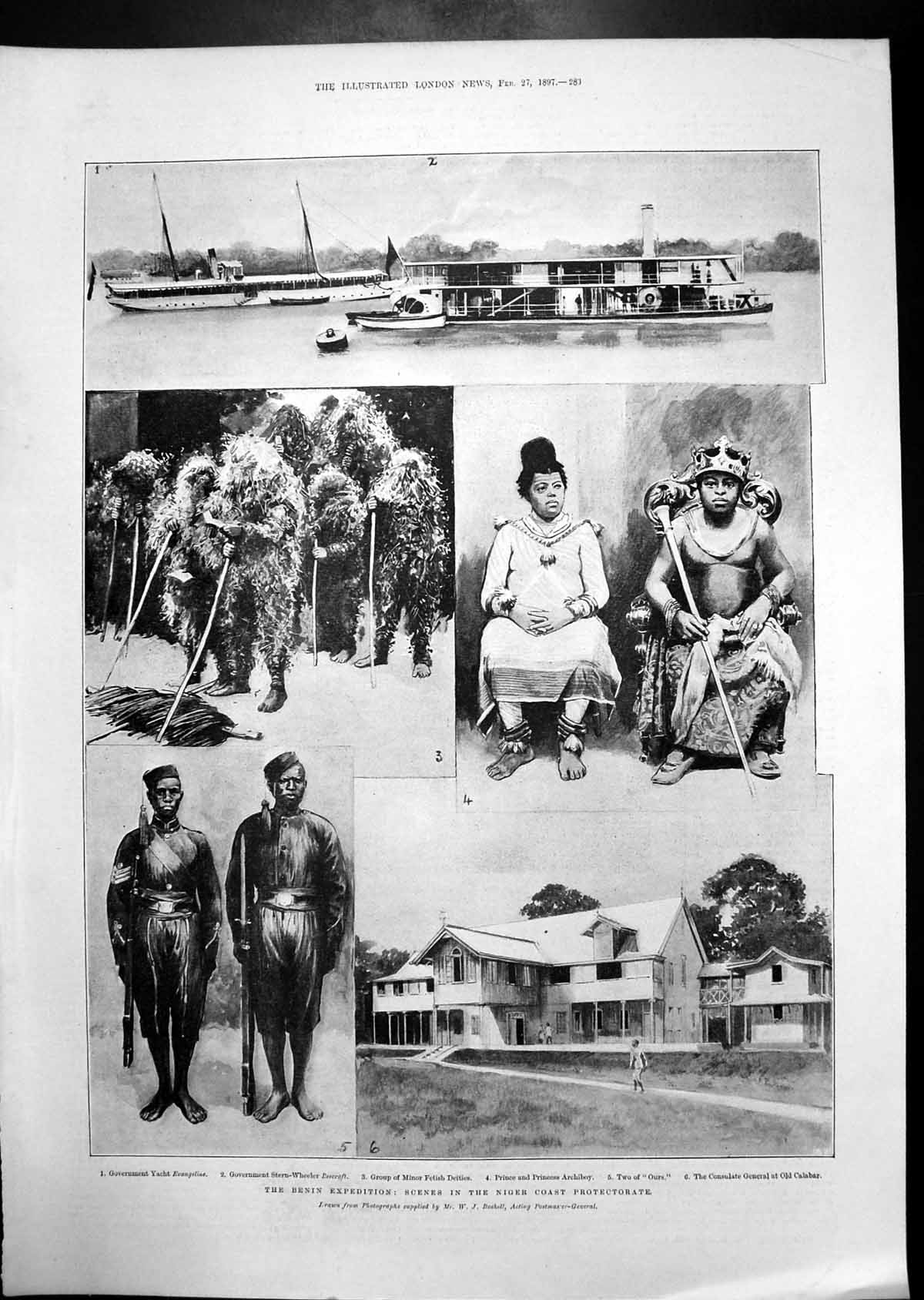 Old Benin Expedition Scenes Niger Coast Parsee Tower Silence Bombay