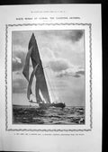 Old Print Cowes Yachting H.M.S.Dreadnaught Powerful Fighting Machine 1906 20th