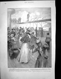 Antique Old Print Royal Salute Queens Birthday Battle Turnavo Far East 1897