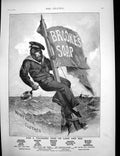 Old Print Brookes Soap Golf Tropics Trinidad International Fur Store 1893 19th
