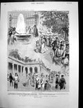 Old Antique Print Carlsbad Bohemia Spa Castle Blayney Duke Connaught 1900 20th