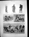 Old Print Sioux Rising Western United States Christopher Furness Mp 1891 19th