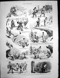 Antique Old Print Adventures Tomkins Brigs Roman Antiquities Silchester 1891