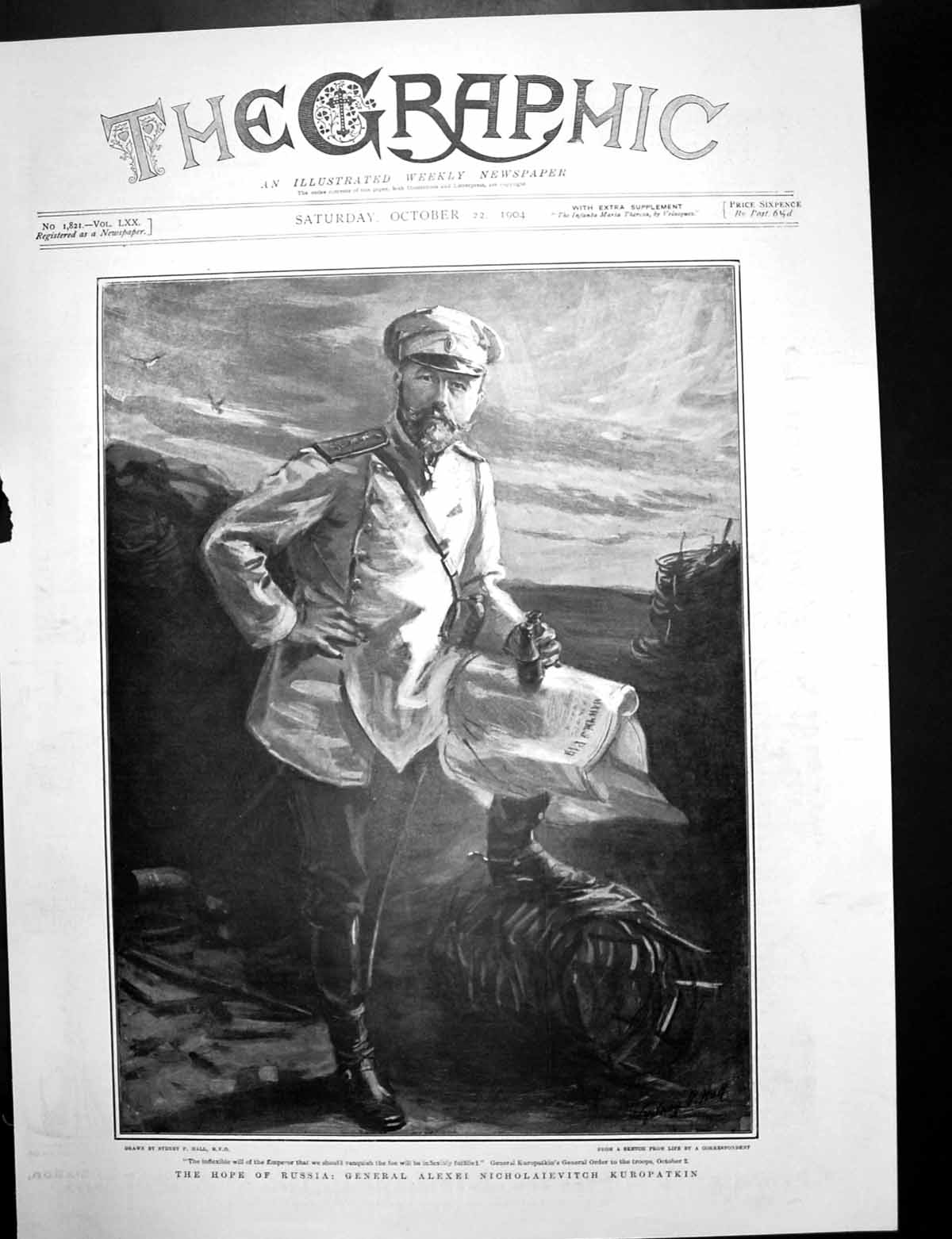 Antique Print Russia Gen Alexei Kuropatkin PrinceleopLippe-Biesterfeld1904 20th
