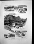 Old Antique Print Sketches Southern Italy Oxford Cambridge Boat Race 1892 19th