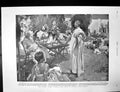 Original Old Antique Print Sun Bath Stralau Berlin Late King Humbert Italy 1900