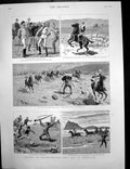 Original Old Antique Print Sailors Navy Cup Gibraltar Garter Inn Windsor1890