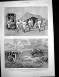 Antique Old Print Matabele War Battle Taba-Si-Mamba Broufas Macedonia 1896 19th